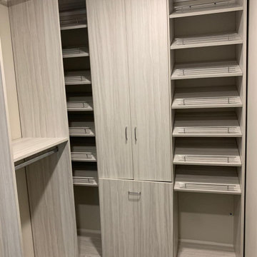 Luxurious Beige Walk-In Closets: A Study in Contemporary Interior Design