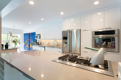 Example of a trendy kitchen design in Other