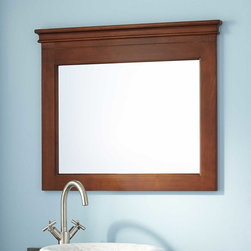 28" Mayfield Vanity Mirror - Medium Cherry - Bathroom Mirrors