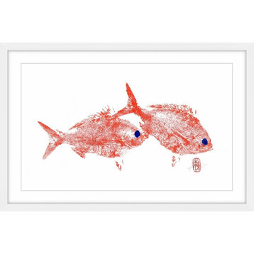 "Red Bream" Framed Painting Print, 24"x16"