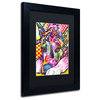 Dean Russo 'Lying Dane' Framed Art, Black Frame, 11"x14", Black Matte