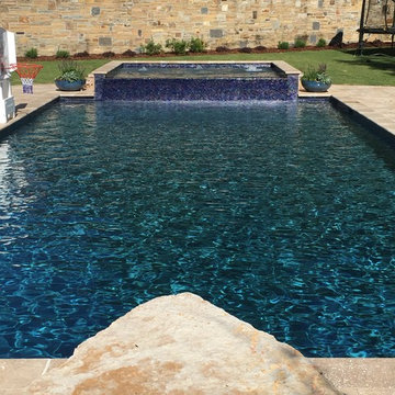 Vestavia, AL - Gunite Pool with Raised Tanning & Jumping Rock