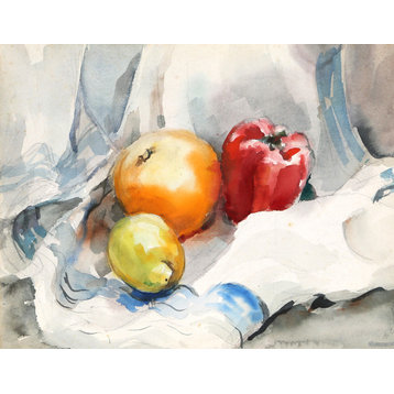 Eve Nethercott, Fruit Still Life, P5.22, Watercolor Painting