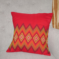 Zig zag patterned cushions - Decorative Pillows