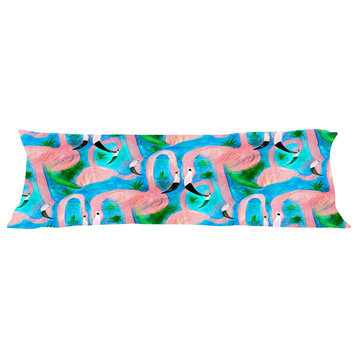 Flamingo Party Body Pillow Cover