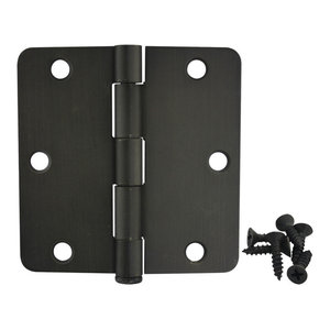 36 Oil Rubbed bronze 3.5/"X3.5/" 5//8/" radius door hinges 3.5 inch round corner