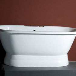 Ave Dual Bath Tub on Pedestal - Bathtubs