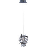 Maxim Lighting - Maxim 94200BCPC 1-Light Mini Pendant Comet Polished Chrome - The Comet collection`s Polished Chrome and thousands of Beveled Glass Crystals creates countless reflective surfaces that delicately and boldly illuminate with its xenon light source.