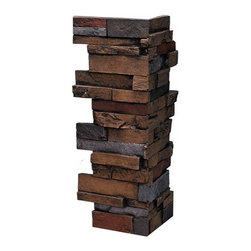 148-EVEREST STACKED DEEP SLATE CORNER 24"H X 6"W X 1"D - Wall Panels