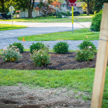 Front Yard Landscaping Design, Walkway and Lighting