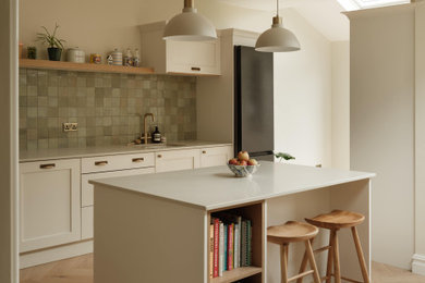 Contemporary kitchen in Gloucestershire.