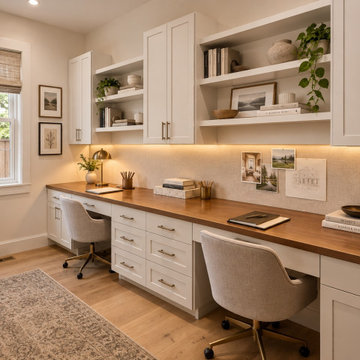 Custom Architect’s Home Office - Built-In Custom Cabinets| Redmond, WA