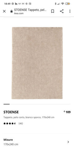 STOENSE Tappeto, pelo corto, grigio scuro, 170x240 cm - IKEA Italia