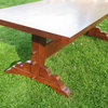 Beautiful Trestle Table, Brown