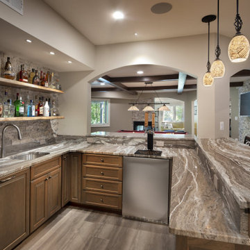 Massive Basement means Massive Entertainment in this Clifton Basement Remodel
