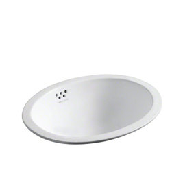 Kallista Linen Michael S Smith Undercounter Basin with Overflow, Glazed - Bathroom Sinks