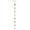 Copper Finish Celestial Suns Metal Rain Chain 71 in.