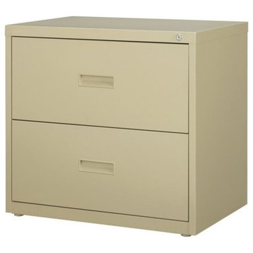 Hirsh 30-in Wide HL1000 Series Metal 2 Drawer Lateral File Cabinet Putty/Beige