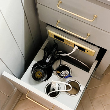 Powered Styling Drawer with Canisters