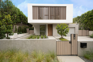Contemporary house exterior in Los Angeles.
