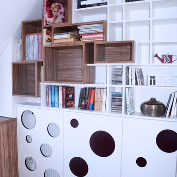 Création d'un bureau-bibliothèque sur-mesure • Houilles 78
