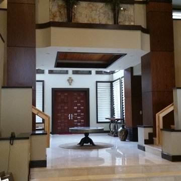 Foyer, Columns Paneled, Installed 2015