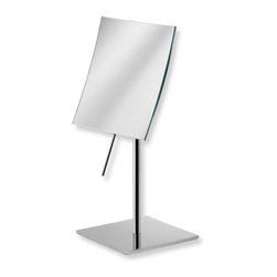 Mevedo 5593 Curved Square Free Standing Magnifying Mirror 3x - Makeup Mirrors