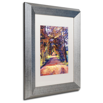 Glover 'Southern France Country' Art, Silver Frame, 11"x14", White Matte