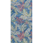 Company C - Honeysuckle Hand-Tufted Indoor/Outdoor Rug, 2'6 X 5' - Dreamy honeysuckle flowers cascade across a deep blue ground. Hand-tufted with intricate, space-dyed polyester yarns in a dense loop pile, this rug is not only a beauty, but oh-so-easy to care for; simply clean with water and mild soap. GoodWeave certified.