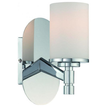 Wall Lamp Chrome/Frost Glass Shade E27 Type A 60W
