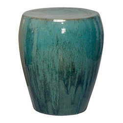 Teal Garden Stool - Accent And Garden Stools