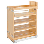 Rev-A-Shelf - Wood Base Cabinet Pull Out Organizer With Soft Close, 11.75" - If you're tired of cluttered, unorganized and hard to access cabinets, then look no further than Rev-A-Shelf's pullout shelving system. This innovative series of pull-out organizers are available in a variety of sizes (depth, height and width) and are available in a variety of style to accommodate any type of kitchen.  From baking sheets, spices, cutting boards, utensils and even knife organization.  No kitchen is complete without one of these organizers and it will change how you use your kitchen.  All units require a full-height cabinet (where no drawer is above) and cabinet door must attach to gain the full features of the unit.