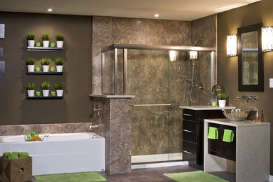 Inspiration for a contemporary bathroom remodel in Phoenix