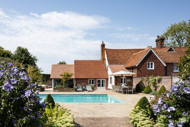 Photo of a large classic swimming pool in Hertfordshire.