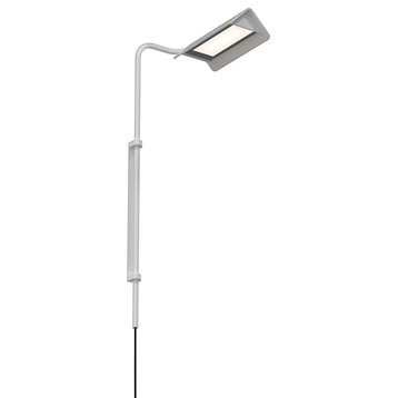 Sonneman 2833 Morii 1 Light 25-1/4" Tall Integrated LED Wall Lamp, Silver