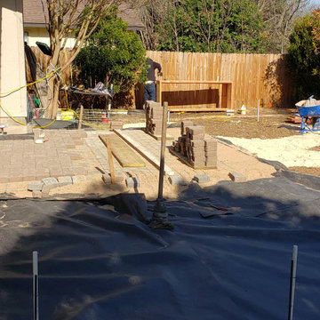 Paver Garden & Cedar Raised Beds