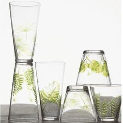 Fern & Frond Glasses - Liquor Glasses