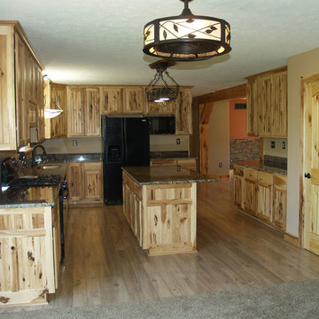 Rustic Hickory Kitchen Cabinets