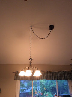 Dining Ceiling Fixture ideas when table not centered