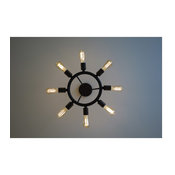 Crystorama Dakota 8-Light Bronze Ceiling Mount