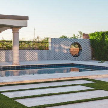 Luxury Fireplace and Complete Landscape Redesign