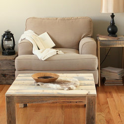 Reclaimed Wood Parsons Coffee table - Solid Wood Construction - Coffee Tables