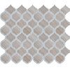 MSI SMOTSAV-HON10MM White Quarry - 11" x 13" Arabesque Mosaic - Gray