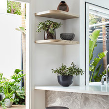 Kitchen corner shelves