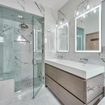 Modern Bathroom Renovation In West Town (Chicago, IL)