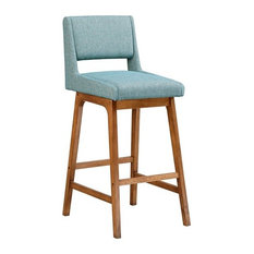 50 Most Por Blue Bar Stools And Counter For 2018 Houzz Jla Ollix Madison Park Boomerang Polyester And Wood Bar Stool Blue