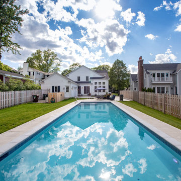 Barrington, IL Lap Pool with Interior Hot Tub