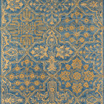 Momeni - Momeni Cosette Hand Tufted Traditional Area Rug Blue 7'6" X 9'6" - The intricate ornamentation of this traditional area rug is rich with regal embellishment. Moroccan-inspired arabesques and medallions recall the repeating patterns of antique encaustic tiles, filling the floor with captivating designs that are beautiful to behold. Hand-tufted construction enhances the artisanal beauty of each floorcovering with an enduring quality woven from natural wool fibers.