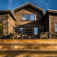 Log Cabin Front Door and Porch