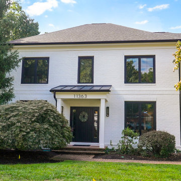 Painted Brick Colonial Revival